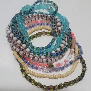 Bohemian Rhinestone Style Colorful Bracelets 🌴